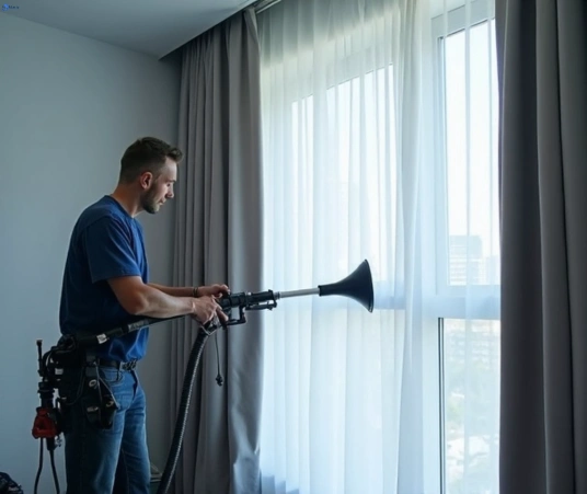Professional curtain stain removal process equipment Matty Curtain Cleaning cecil-park-nsw