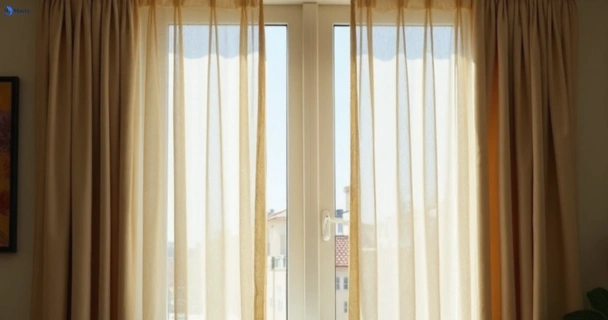 Dusty and dull curtains in cecil-park-nsw before steam cleaning